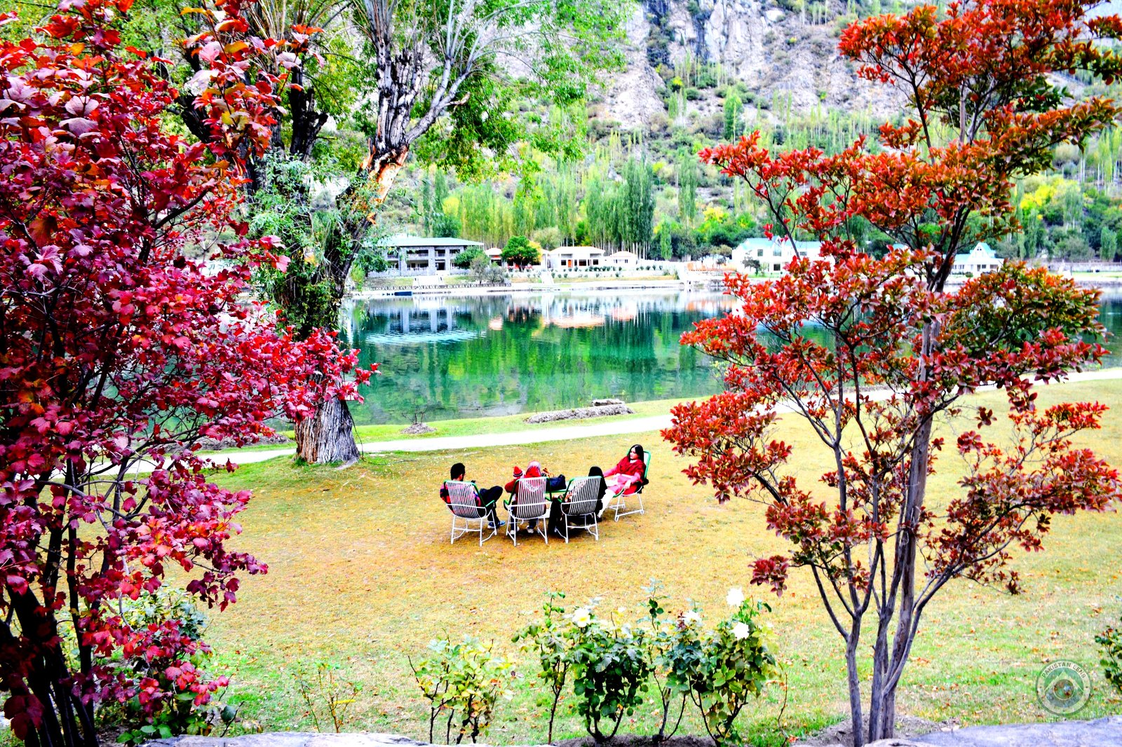 shangrila skardu colorful garden pakistan
