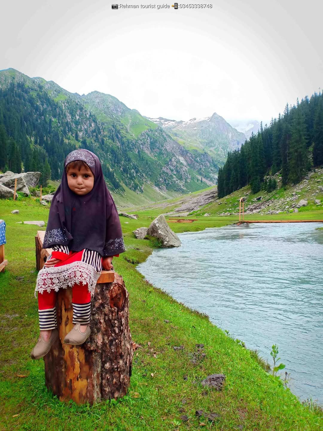 Riverside meadow view at Kund Banda in Kumrat Valley.
