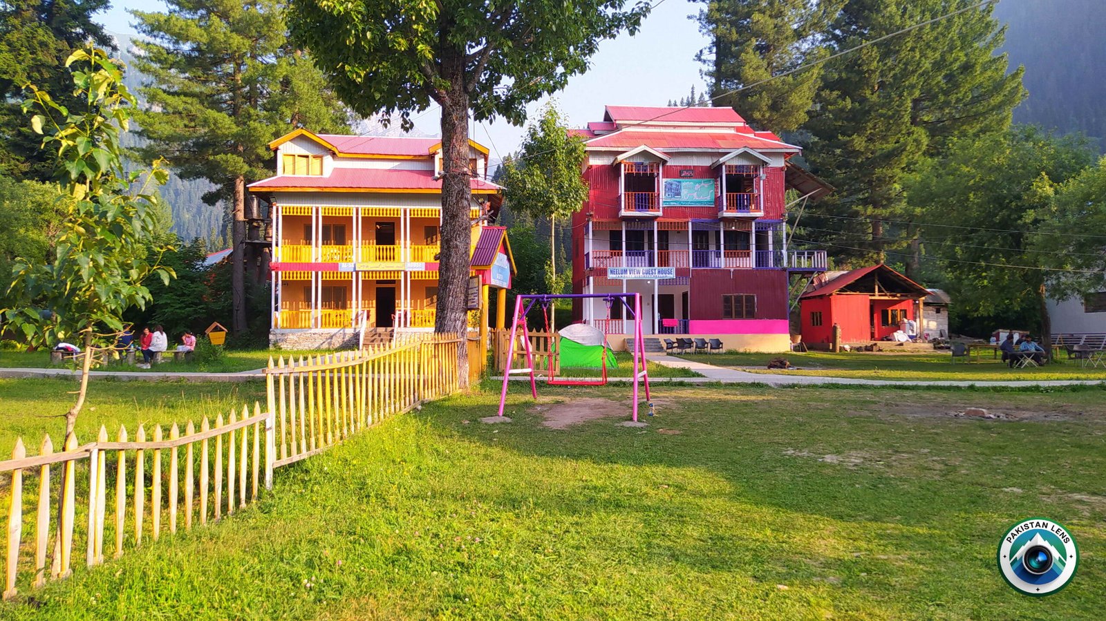  Tourist accommodation and scenic surroundings in Taobat Neelum Valley
