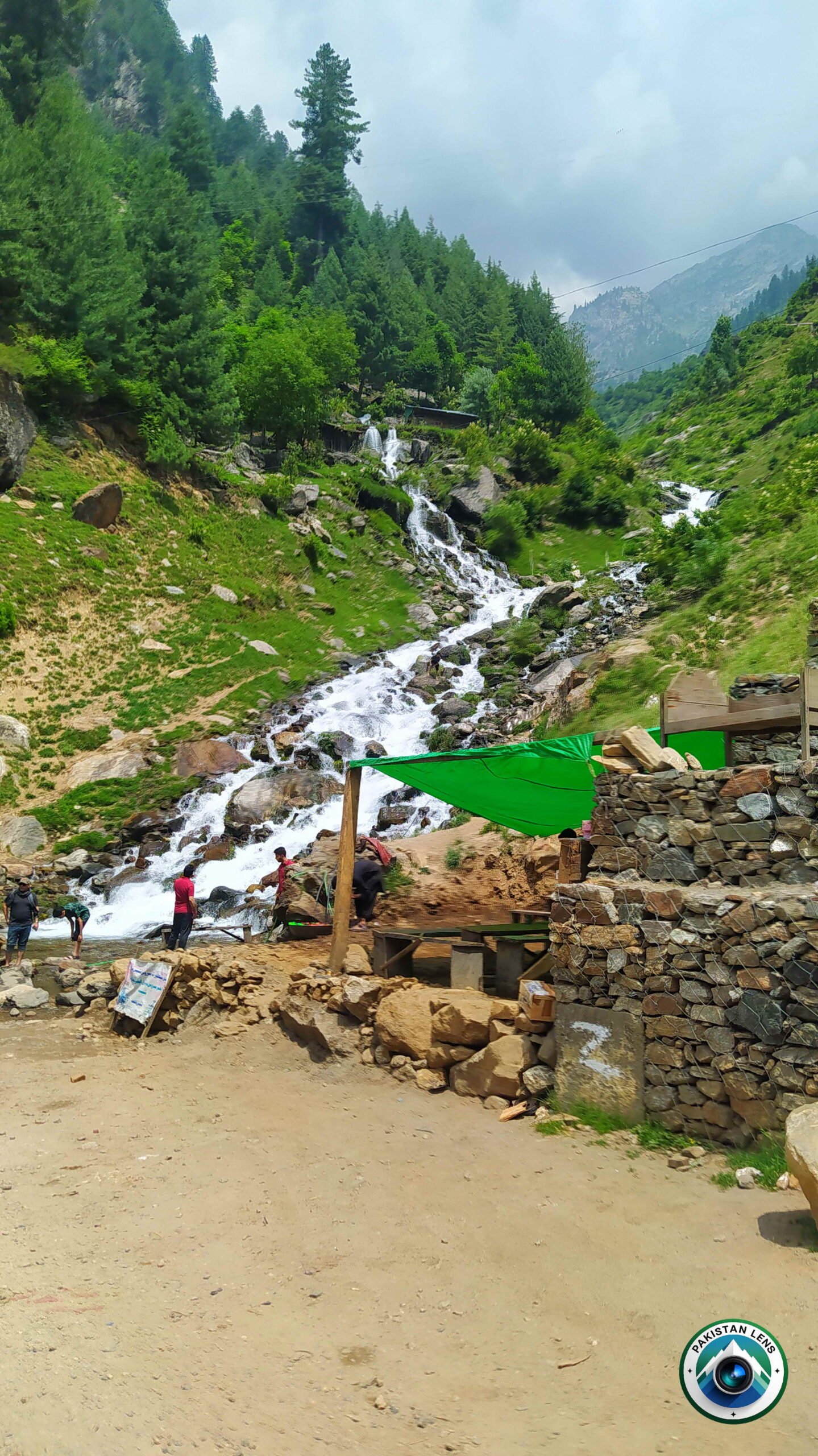 Mountain road leading to Keran in Neelum Valley Azad Kashmir
